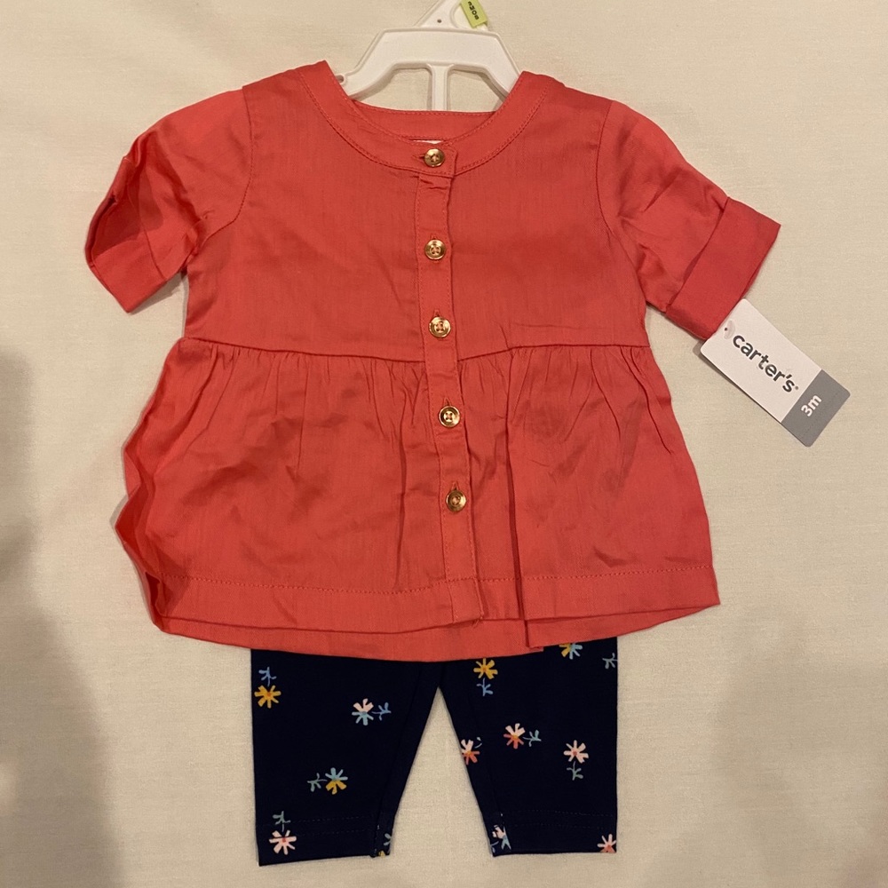 NWT Baby girl 2-piece set, 3 months